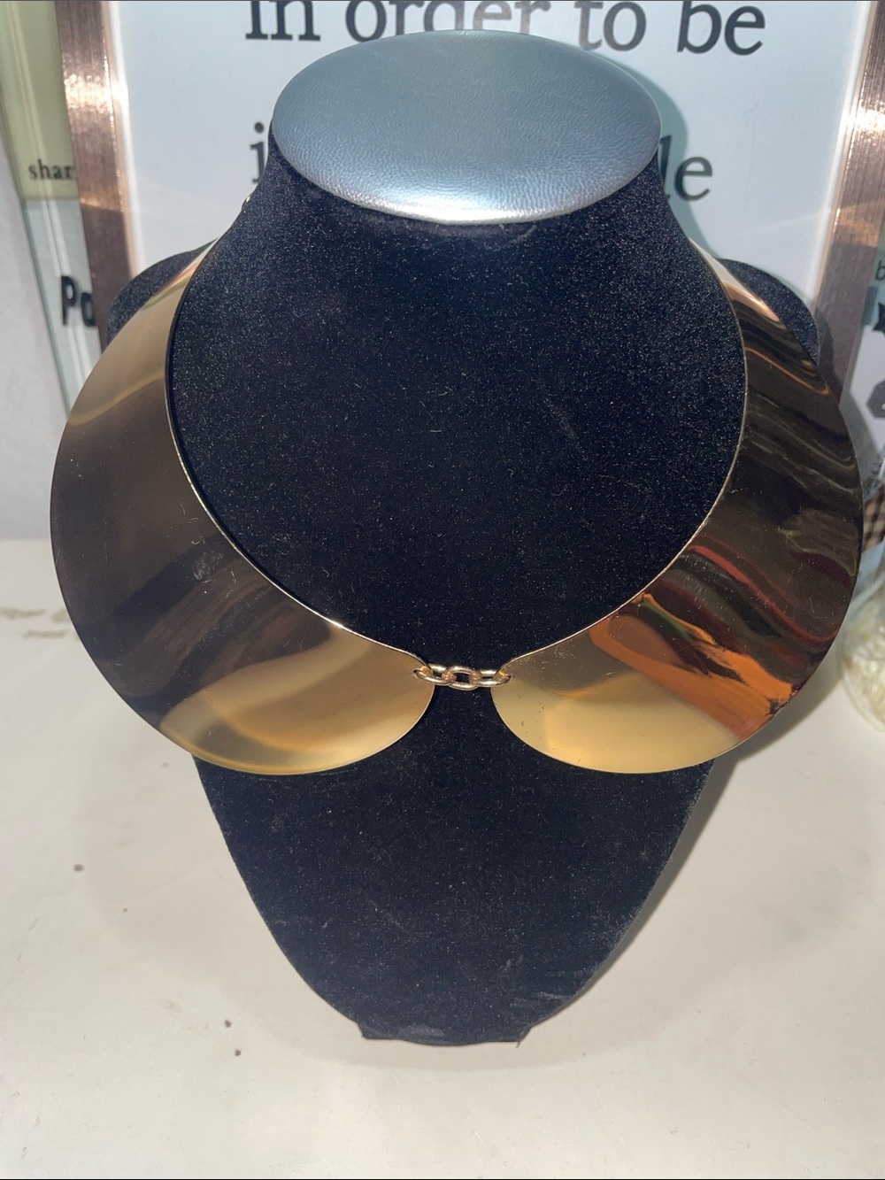 Gold Statement Collar Necklace - Women Jewelry